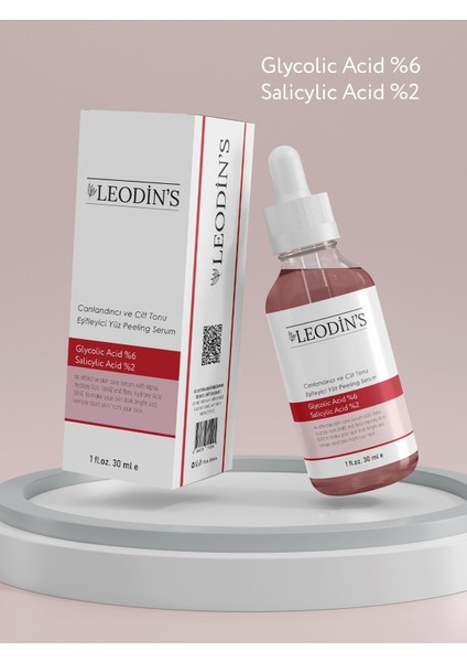 Canlandırıcı ve Cilt Tonu Eşitleyici Yüz Peeling Serum 30 ml (Aha 10% Bha 2%) fiyatları