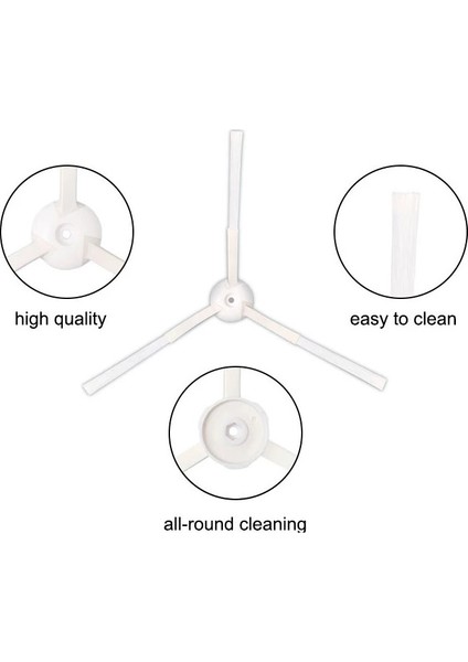 2 Adet Mi Robot Vacuum Mop 2in1 Essential Uyumlu Robot Süpürge Yan Fırça (Vidalı) fiyatları