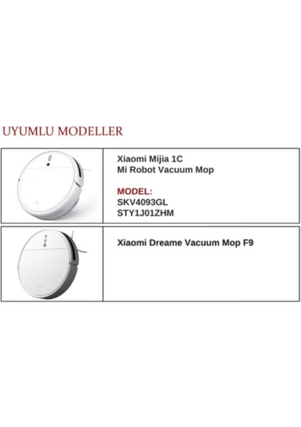 Mi Robot Vacuum Mop STYTJ01ZHM UYUMLU 2 Adet Ana Fırça