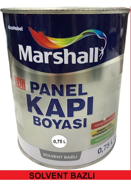 Solvent (Tiner) Bazlı Sentetik Amerikan Panel Kapı Boyası 0,75 Lt