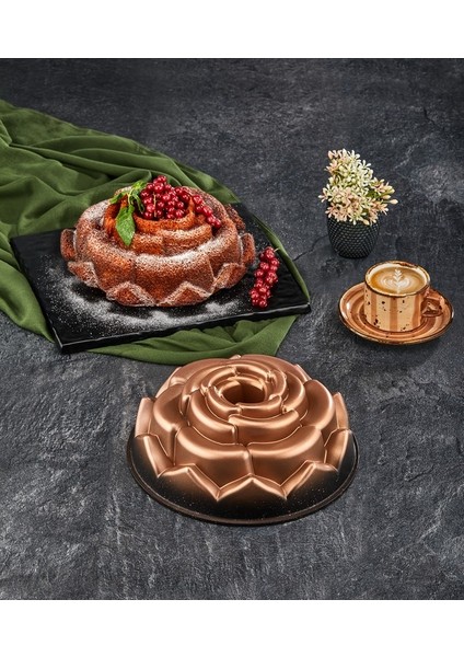 Gül Model Döküm Kek Kalıbı