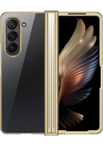 Samsung Galaxy Z Fold5 Altın Için Elektroklokal Telefon Kılıfı (Yurt Dışından)