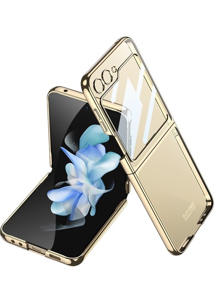 Samsung Galaxy Z Flip5 Altın Için Ultra-Ince Pc Telefon Kılıfı (Yurt Dışından)
