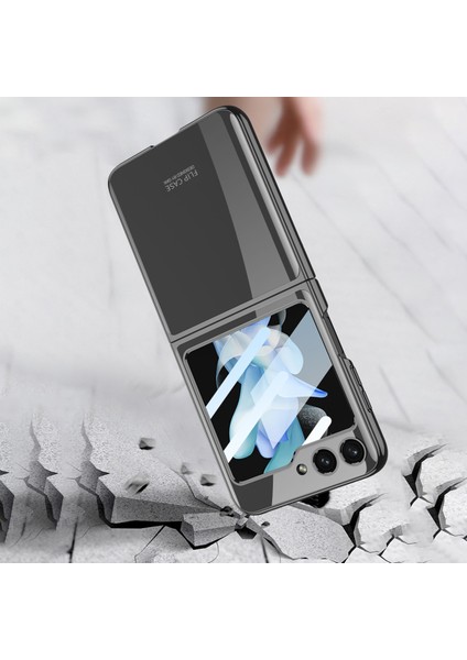 Samsung Galaxy Z Flip5 Altın Için Ultra-Ince Pc Telefon Kılıfı (Yurt Dışından) modelleri