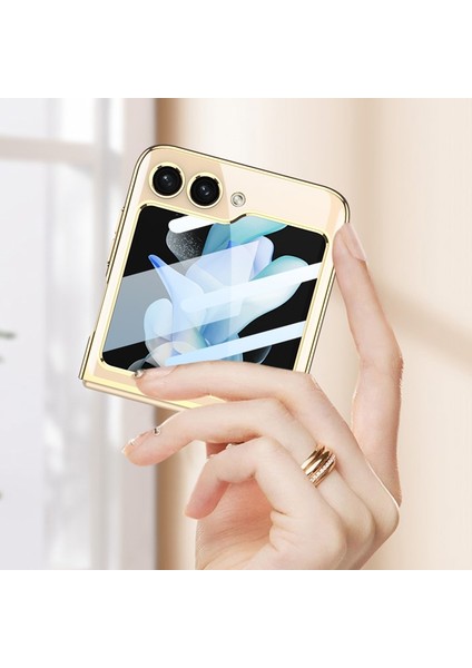 Samsung Galaxy Z Flip5 Altın Için Ultra-Ince Pc Telefon Kılıfı (Yurt Dışından) fırsatları