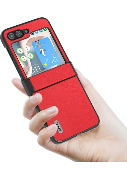 Samsung Galaxy Z Flip5 Kırmızı Için Abeel Ahşap Dokusu (Yurt Dışından) fiyatları