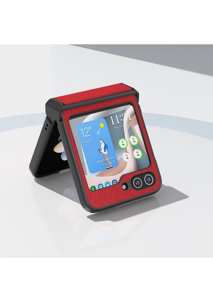 Samsung Galaxy Z Flip5 Kırmızı Için Abeel Ahşap Dokusu (Yurt Dışından) modelleri