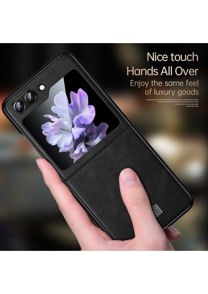 Samsung Galaxy Z Flip5 Green Için Sulada Tpu + Deri Kılıf (Yurt Dışından) modelleri