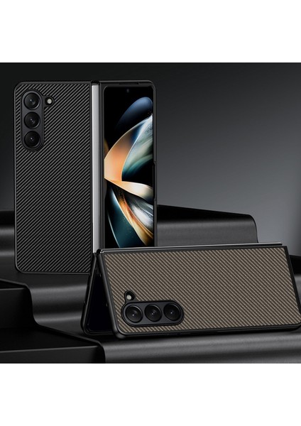 Samsung Galaxy Z Fold5 Altın Için Karbon Fiber Telefon Kılıfı (Yurt Dışından) fiyatları