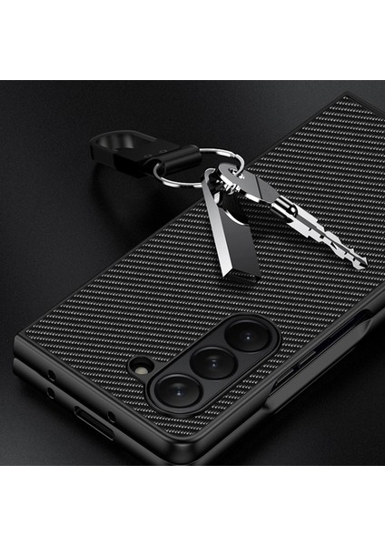 Samsung Galaxy Z Fold5 Altın Için Karbon Fiber Telefon Kılıfı (Yurt Dışından) fırsatları