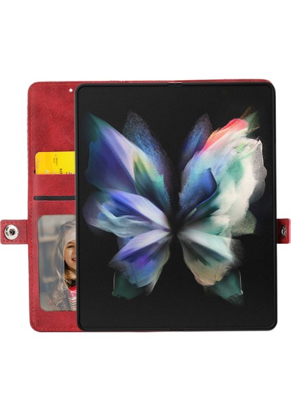 Samsung Galaxy Z Fold5 Için Kübik Doku Deri Kılıf (Yurt Dışından) modelleri