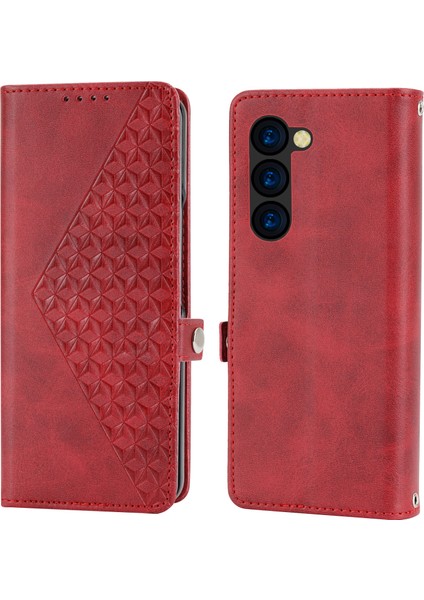 Samsung Galaxy Z Fold5 Için Kübik Doku Deri Kılıf (Yurt Dışından) fırsatları