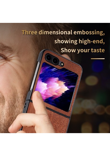 3D Kabartmalı Cilt Samsung Galaxy Z Fold5 Için Telefon Kılıfı (Yurt Dışından)