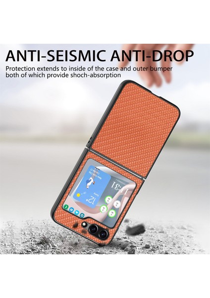 Karbon Fiber Samsung Galaxy Z Flip5 Için Telefon Kılıfı (Yurt Dışından) fırsatları