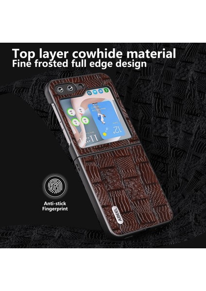 Abeel Mahjong Doku Serisi Samsung Galaxy Z Flip5 Brown Için (Yurt Dışından) modelleri