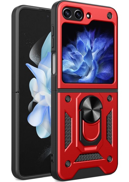 Samsung Galaxy Z Flip5 Için Manyetik Braket Telefon Kılıfı (Yurt Dışından)