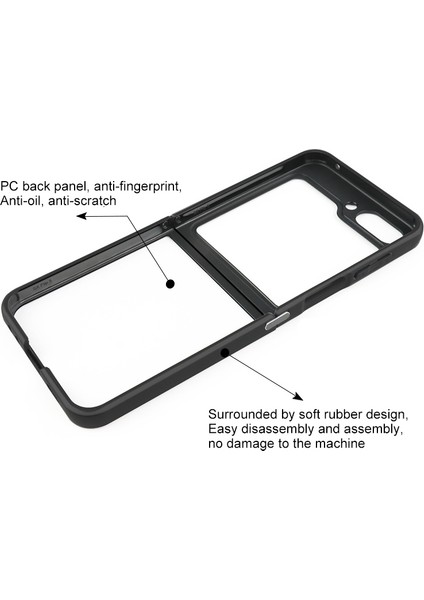 Samsung Galaxy Z Flip5 Siyah Için Tpu + Pc Telefon Kılıfı (Yurt Dışından) fırsatları
