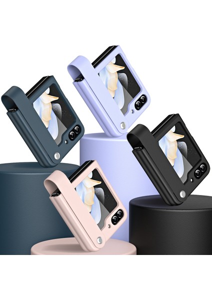 Samsung Galaxy Z Flip5 Mor Için El Kayışı Tipi Pu Kılıf (Yurt Dışından) fiyatları