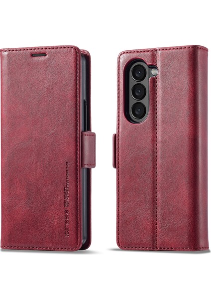Samsung Galaxy Z Fold5 Için Rfıd Deri Telefon Kılıfı (Yurt Dışından)