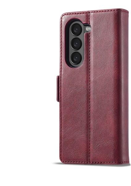 Samsung Galaxy Z Fold5 Için Rfıd Deri Telefon Kılıfı (Yurt Dışından)