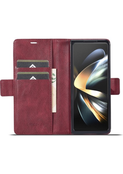 Samsung Galaxy Z Fold5 Için Rfıd Deri Telefon Kılıfı (Yurt Dışından)