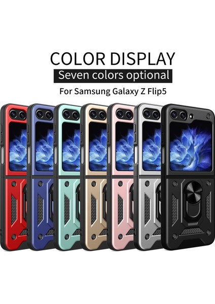 Samsung Galaxy Z Flip5 Altın Için Manyetik Braket Telefon Kılıfı (Yurt Dışından) fiyatları