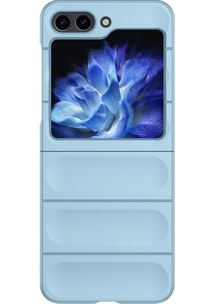 Samsung Galaxy Z Flip5 Mavi Için Cilt Hissediyorum Sihirli Kalkan Kılıfı (Yurt Dışından)
