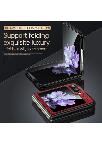 Samsung Galaxy Z Flip5 Için Sulada Tpu + Deri Kılıf (Yurt Dışından) fırsatları