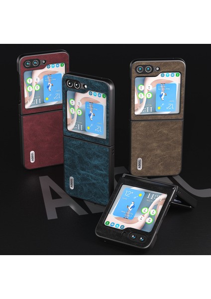 Abeel Dream Litchi Doku Kılıfı Samsung Galaxy Z Flip5 Mavi (Yurt Dışından) fırsatları