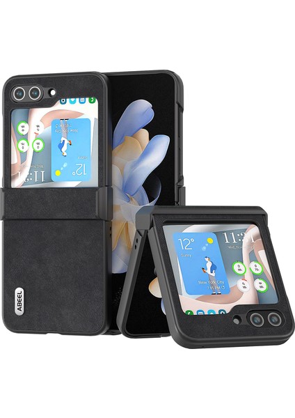 Samsung Galaxy Z Flip5 Siyah Için Abeel Fas Doku Telefon Kılıfı (Yurt Dışından)