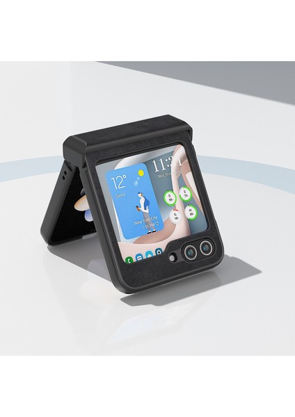 Samsung Galaxy Z Flip5 Siyah Için Abeel Fas Doku Telefon Kılıfı (Yurt Dışından)