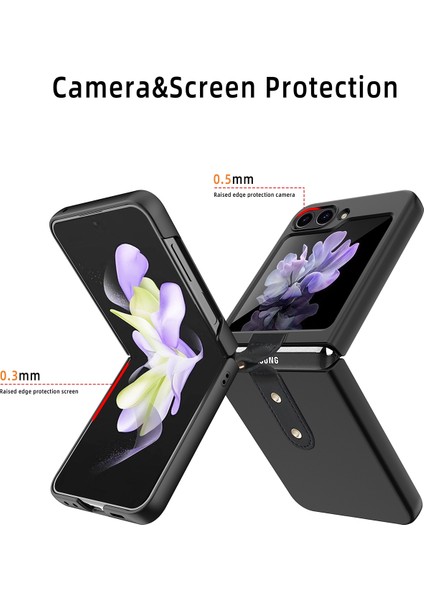 Samsung Galaxy Z Flip5 Pink Için Yağ Püskürtmeli Yüzük Pc Kılıfı (Yurt Dışından) modelleri