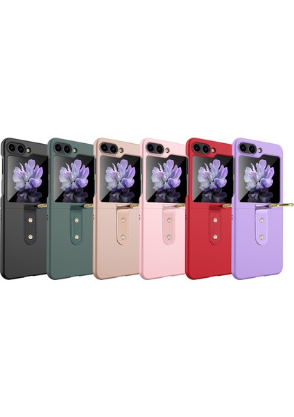 Samsung Galaxy Z Flip5 Pink Için Yağ Püskürtmeli Yüzük Pc Kılıfı (Yurt Dışından) fırsatları