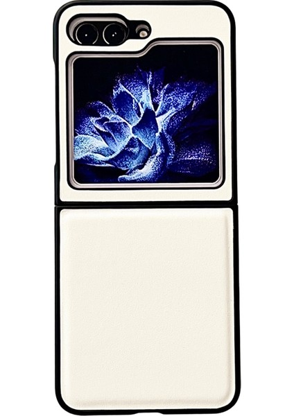 Samsung Galaxy Z Flip5 White Için Morandi Pc Telefon Kılıfı (Yurt Dışından)