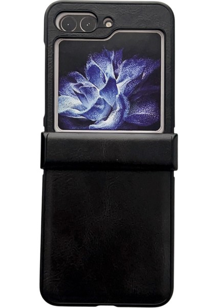 Samsung Galaxy Z Flip5 Siyah Için Çılgın At Doku Telefon Kılıfı (Yurt Dışından) fiyatları