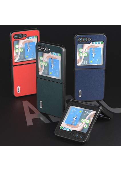 Abeel Luolai Serisi Samsung Galaxy Z Flip5 Koyu Mavi Için Telefon Kılıfı (Yurt Dışından)