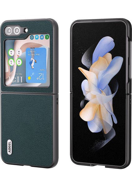 Abeel Luolai Serisi Samsung Galaxy Z Flip5 Koyu Yeşil Için Telefon Kılıfı (Yurt Dışından)