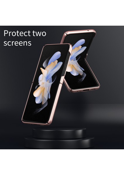 Samsung Galaxy Z Flip5 Mor Için Cilt Hisset Pc Kılıfı (Yurt Dışından)