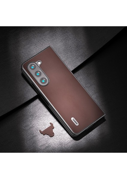 Abeel Xiaoya Serisi Samsung Galaxy Z Fold5 Coffee Için Telefon Kılıfı (Yurt Dışından)