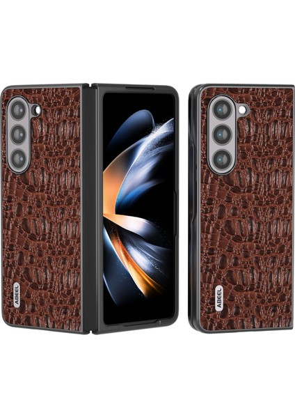 Abeel Sky Serisi Samsung Galaxy Z Fold5 Brown Için Telefon Kılıfı (Yurt Dışından)