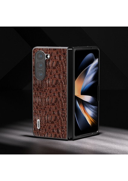 Abeel Sky Serisi Samsung Galaxy Z Fold5 Brown Için Telefon Kılıfı (Yurt Dışından) modelleri