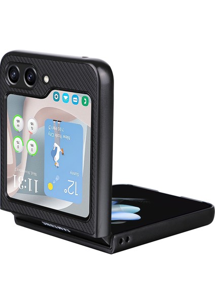 Samsung Galaxy Z Flip5 5g Koyu Yeşil Için Pu Deri Pc Telefon Kılıfı (Yurt Dışından) modelleri