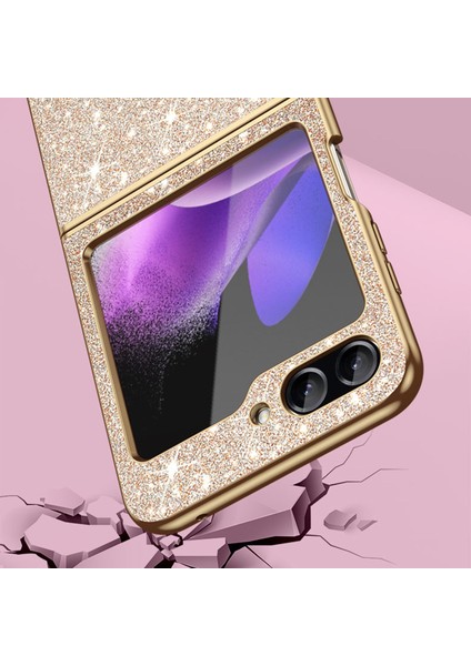 Samsung Galaxy Z Flip5 Pink Için Electleplat Glittery Telefon Kılıfı (Yurt Dışından) modelleri