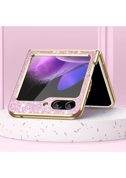 Samsung Galaxy Z Flip5 Pink Için Electleplat Glittery Telefon Kılıfı (Yurt Dışından) fırsatları