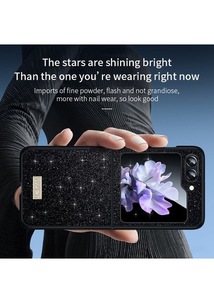Samsung Galaxy Z Flip5 Siyah Için Sulada Tpu + Deri Kılıf (Yurt Dışından) modelleri