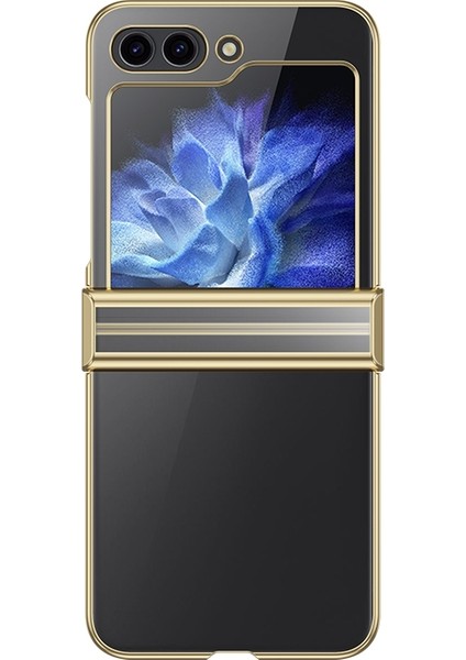 Samsung Galaxy Z Flip5 Altın Için Elektroklokal Telefon Kılıfı (Yurt Dışından)