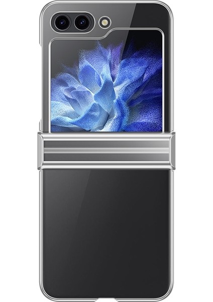 Samsung Galaxy Z Flip5 Gümüş Için Elektrokürlü Telefon Kılıfı (Yurt Dışından)