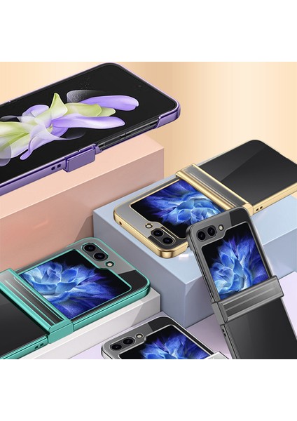 Samsung Galaxy Z Flip5 Mor Için Elektrokürlü Telefon Kılıfı (Yurt Dışından) fırsatları