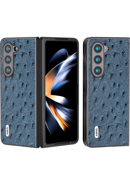 Samsung Galaxy Z Fold5 Mavi Için Abeeel Yüksek Yokucu Doku Kılıfı (Yurt Dışından)