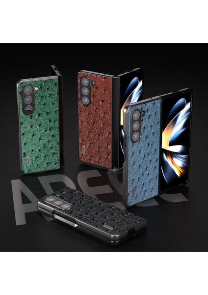 Samsung Galaxy Z Fold5 Mavi Için Abeeel Yüksek Yokucu Doku Kılıfı (Yurt Dışından)